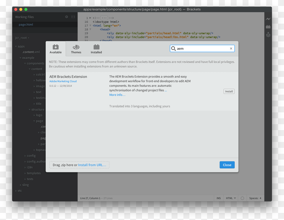 Brackets Extension Manager Brackets Editor File Explorer, Computer Hardware, Electronics, Hardware, Monitor Png