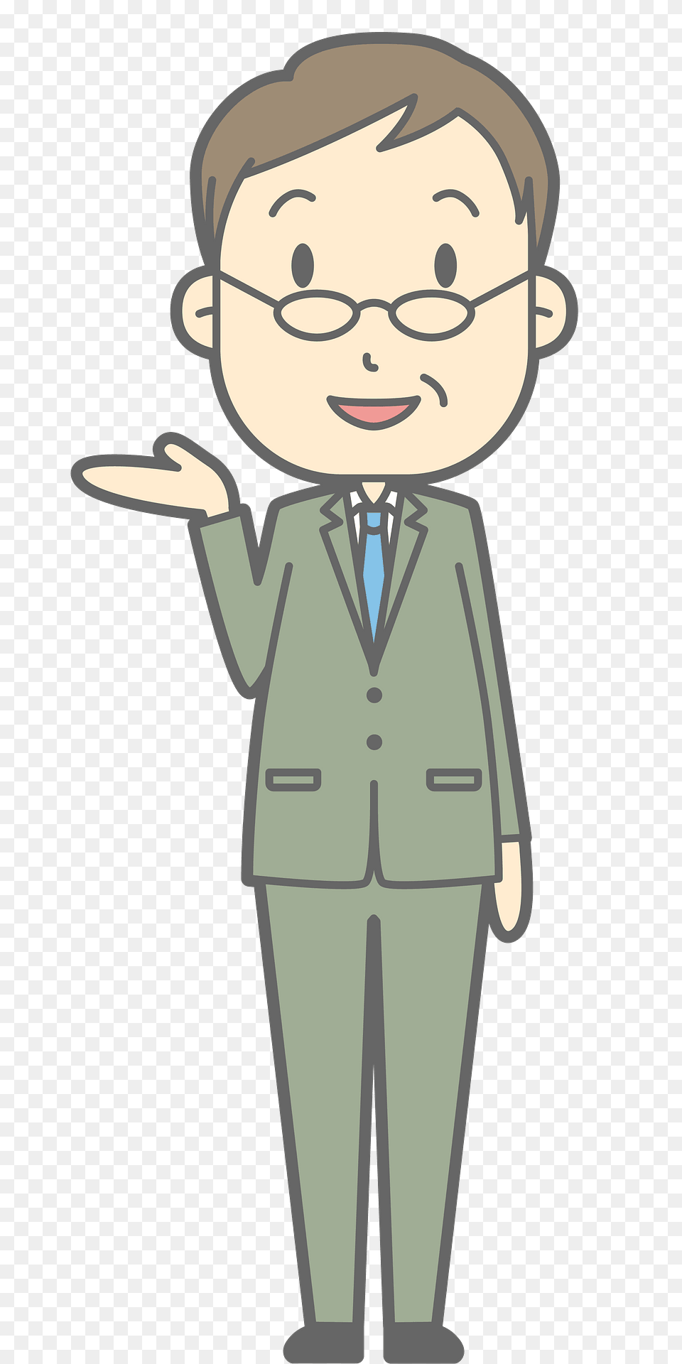 Brad Businessman Acting As A Guide Clipart, Suit, Clothing, Formal Wear, Person Png