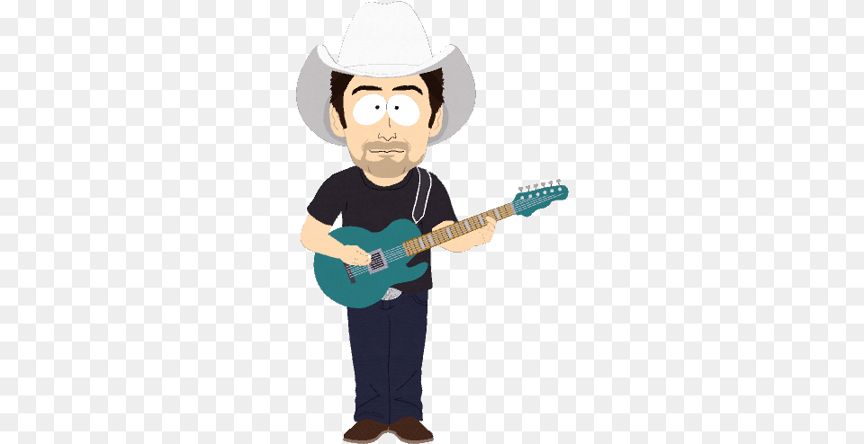 Brad Paisley Brad Paisley South Park, Clothing, Guitar, Hat, Musical Instrument Free Transparent Png