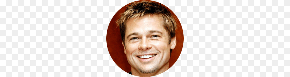 Brad Pitt, Smile, Dimples, Face, Happy Free Transparent Png