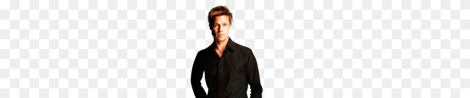 Brad Pitt, Person, Long Sleeve, Photography, Head Png Image
