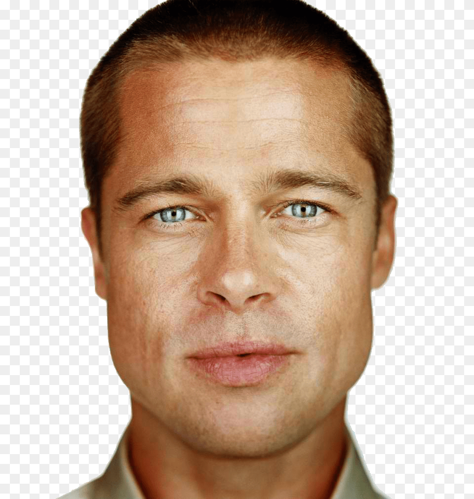 Brad Pitt, Adult, Face, Head, Male Free Png