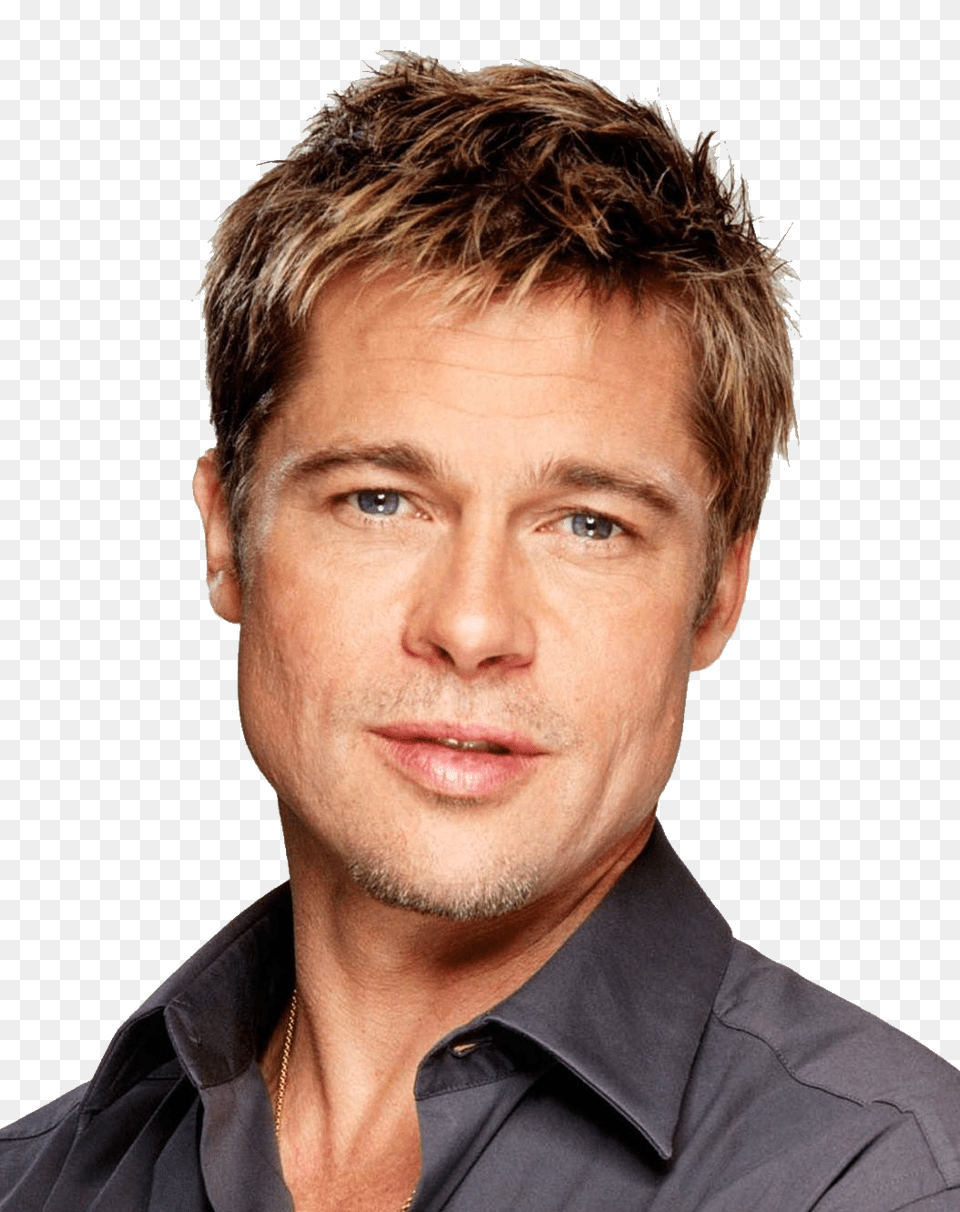 Brad Pitt, Adult, Male, Head, Neck Free Png