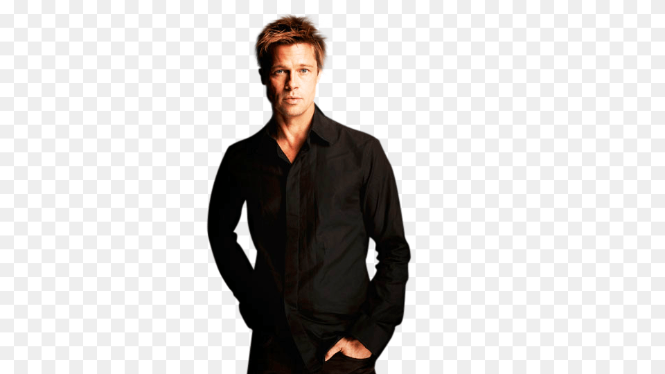 Brad Pitt, Person, Photography, Long Sleeve, Portrait Free Transparent Png