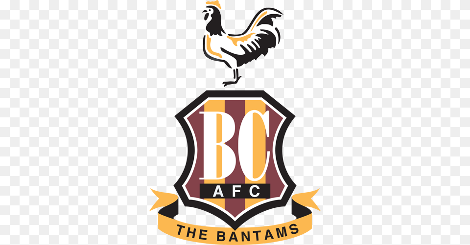 Bradford City Afc Logo Bradford City Fc, Symbol, Animal, Bird, Penguin Free Png