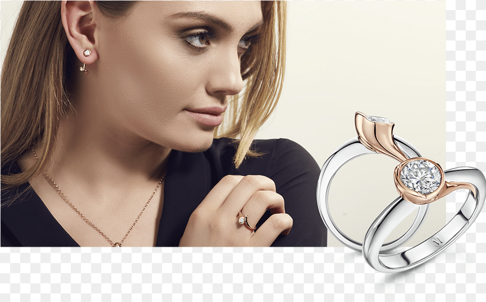 Bradleys The Jewellers Pod Lookbook Girl, Accessories, Jewelry, Ring, Earring Png Image