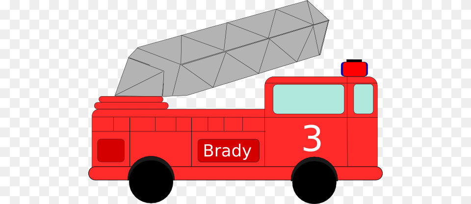 Brady Birthday Firetruck Clip Art, Transportation, Vehicle, Fire Truck, Truck Free Png