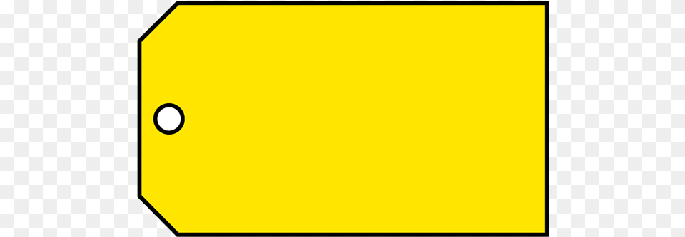 Brady Material Control Tag Blank Yellow Sign, Symbol Free Png