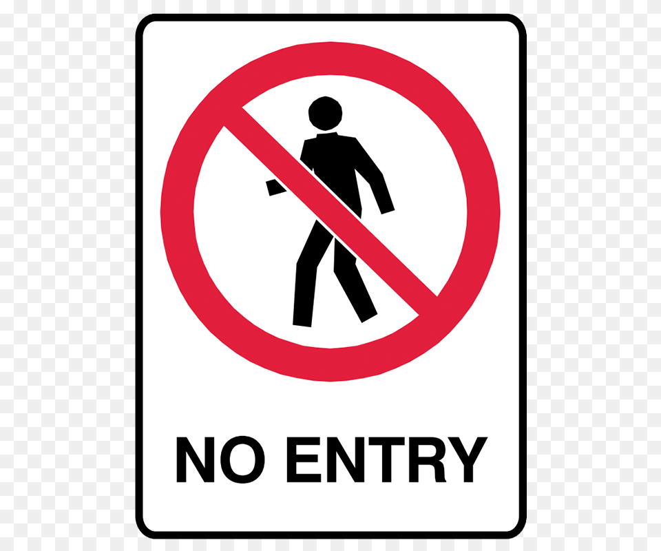 Brady Prohibition Signs No Entry Go Industrial, Sign, Symbol, Road Sign, Adult Png Image