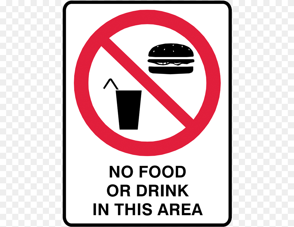 Brady Prohibition Signs No Food And Drink Sign, Symbol, Road Sign Free Png Download