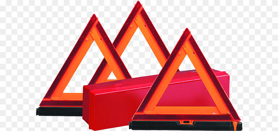 Brady Warning Triangle Kit Flares And Reflective Triangle, Car, Transportation, Vehicle Free Png