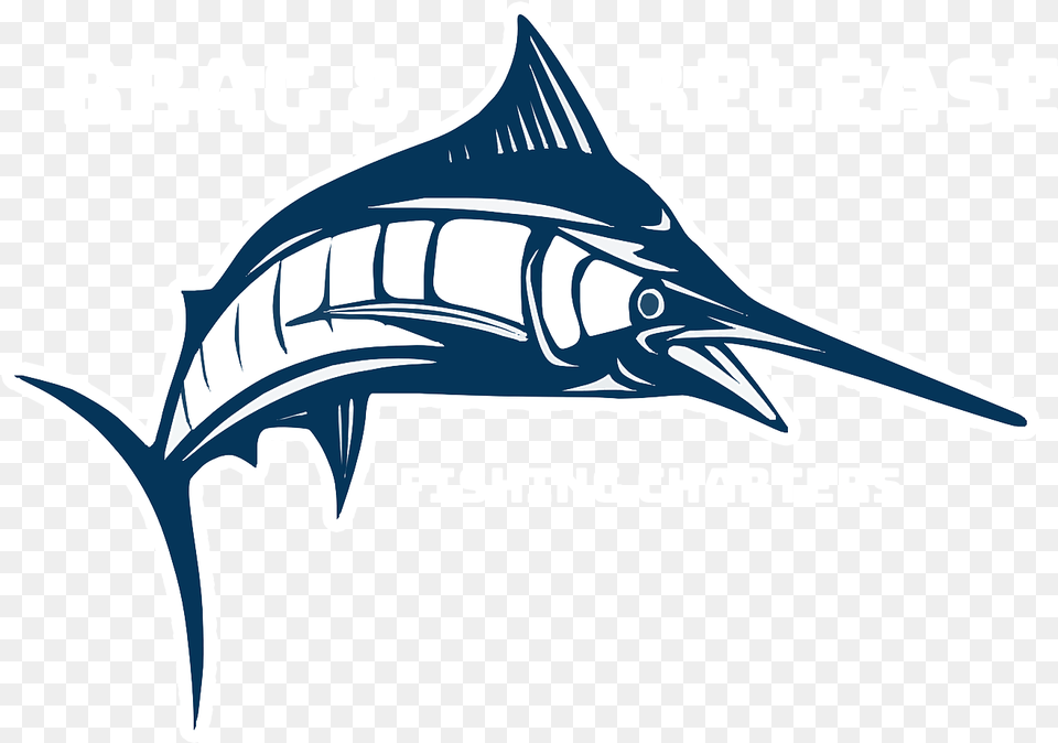 Brag And Release Fishing Charters Swordfish Clip Art, Animal, Sea Life, Fish, Shark Png Image