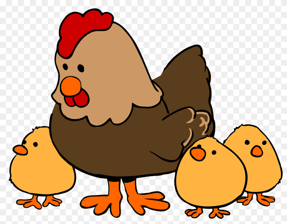 Brahma Chicken Cochin Chicken Silkie Hen And Chicks, Animal, Poultry, Fowl, Bird Free Png