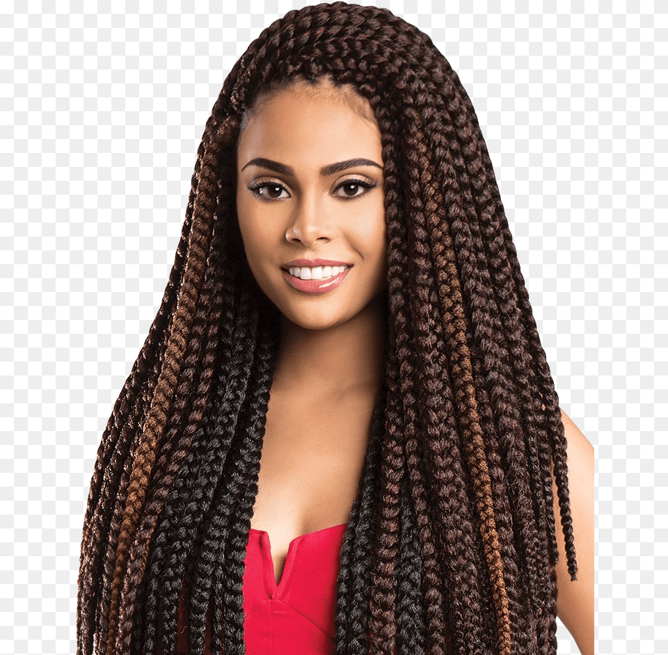 Braid Box Braids With Brown Highlights, Hair, Person, Clothing, Scarf Png