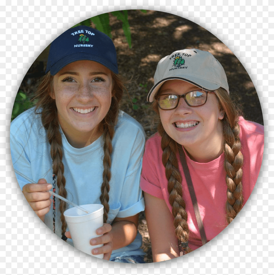 Braid Girls At The Orchard, Accessories, Hat, Glasses, Person Png Image