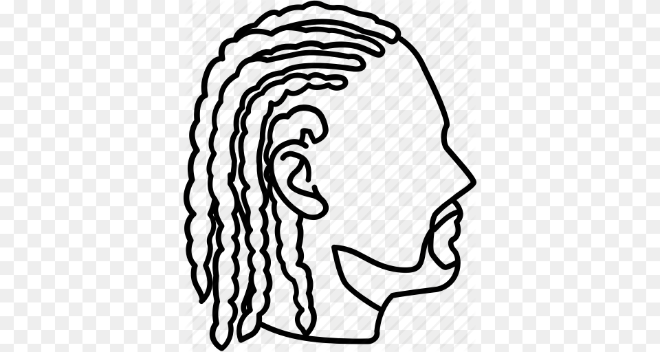 Braided Braids Cornrows Dreadlocks Dreads Hair Hairstyles Icon, Art, Photography, Drawing Free Transparent Png