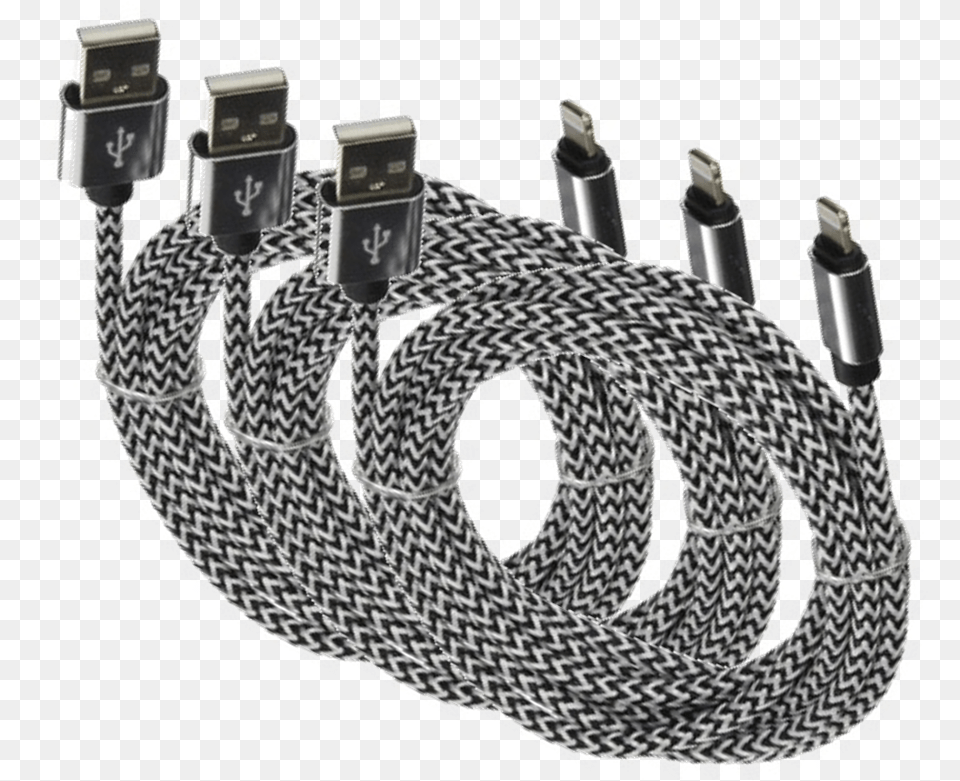 Braided Paracord Iphone Lightning Cable 3 Ft Firearm Free Transparent Png