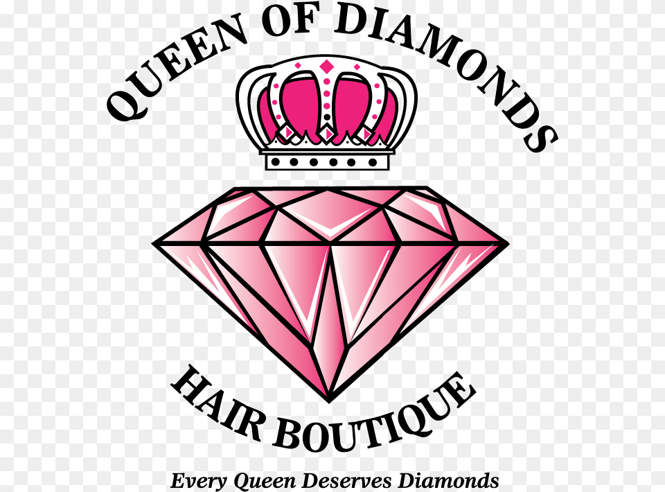 Braids And Locs Queen Of Diamonds Queen Diamond Logo Diamond, Accessories, Bottle, Jewelry, Cosmetics Free Transparent Png