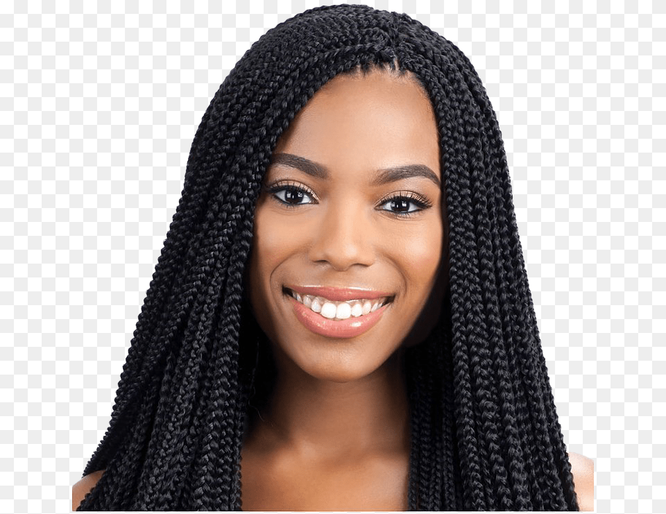 Braids Hairstyle Transparent Black Hair Small Braids, Head, Face, Person, Black Hair Free Png Download