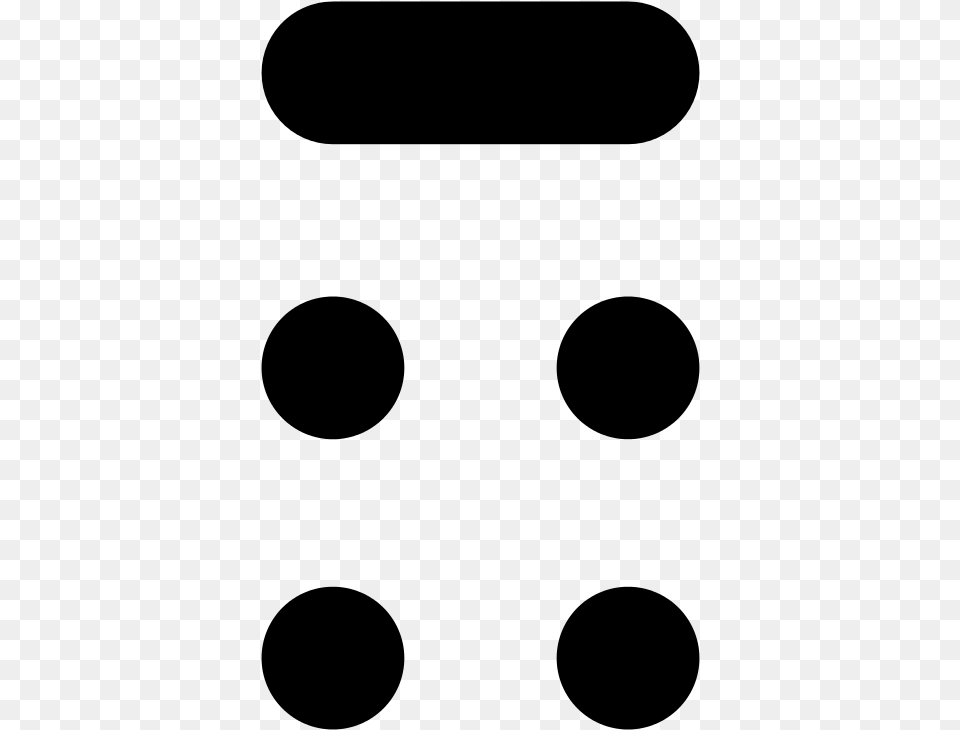 Braille Pattern Dots 2356 Bars Circle, Gray Free Transparent Png