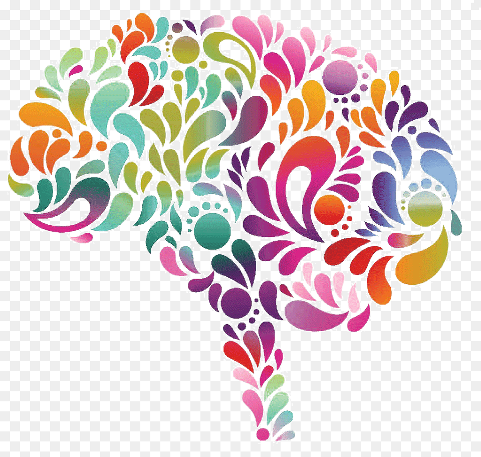 Brain, Art, Floral Design, Graphics, Pattern Free Png Download