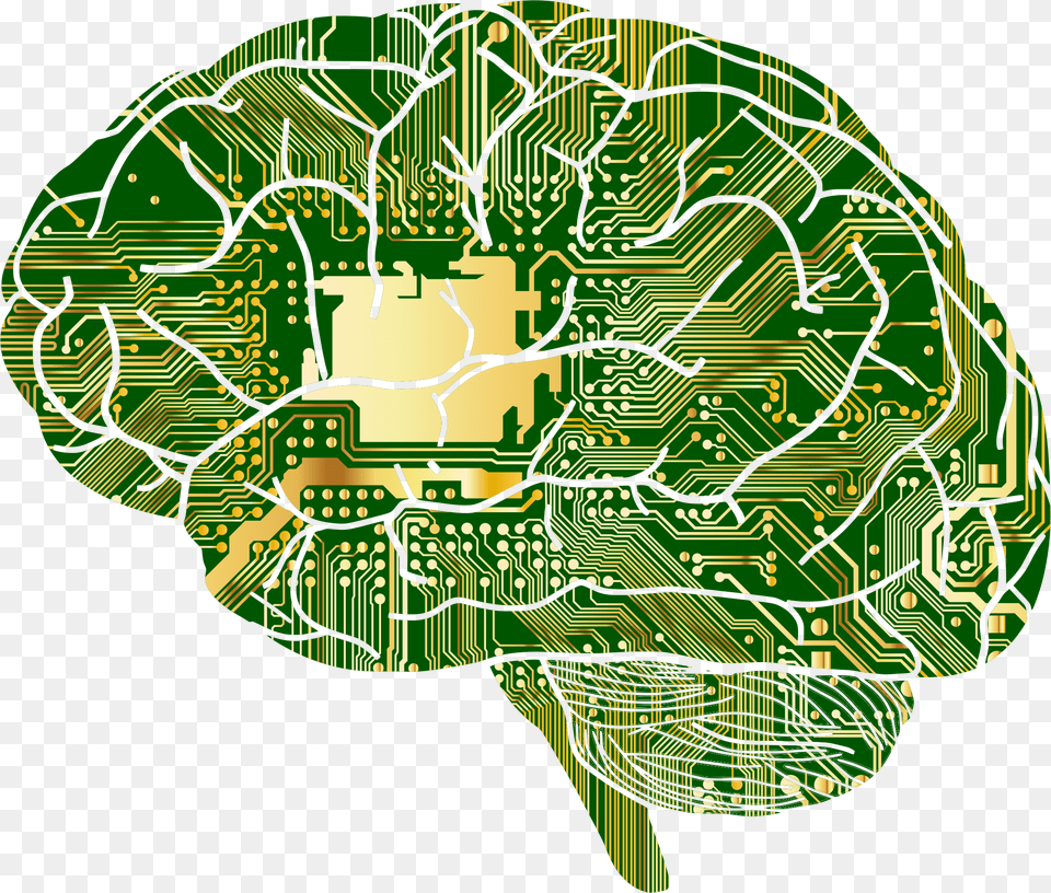 Brain, Green, Electronics, Hardware Png Image