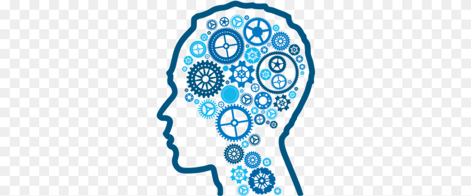 Brain Blue Mechanics Brain, Accessories, Machine, Pattern, Wheel Png Image