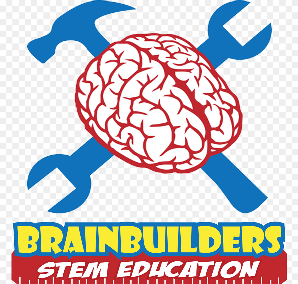 Brain Builder Logo Vertical Big Brain, Advertisement, Animal, Fish, Sea Life Free Png