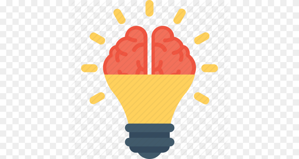 Brain Bulb Creative Mind Innovative Intelligent Icon, Light, Lightbulb, Body Part, Dynamite Png Image