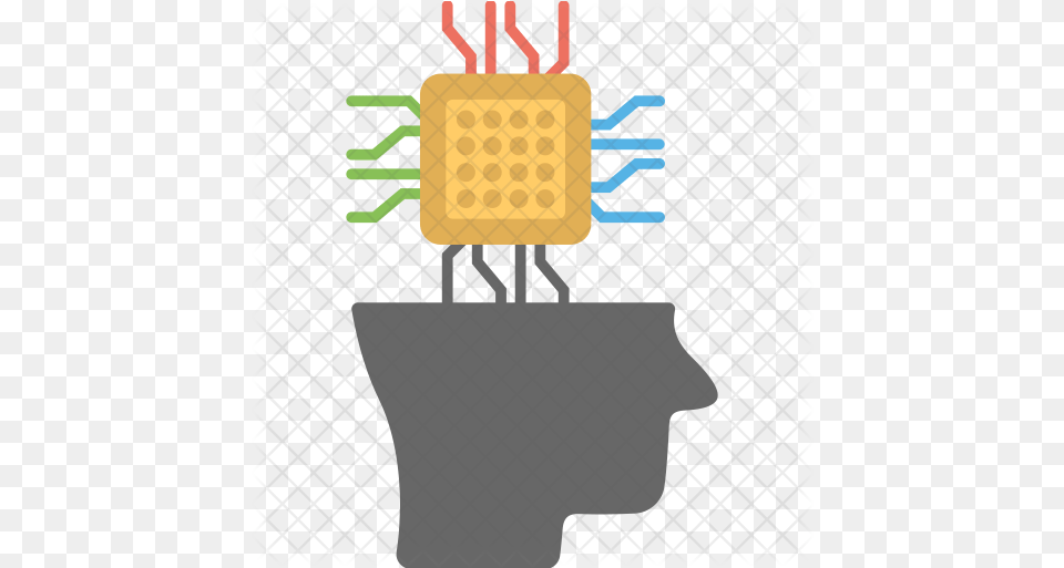 Brain Chip Icon Illustration, Weapon Png Image