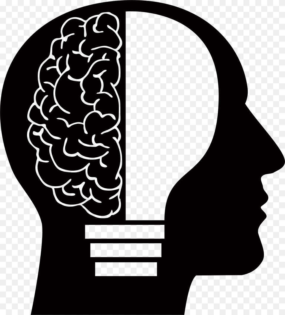 Brain Clipart Format Brain With Lightbulb Clipart, Electronics Png Image