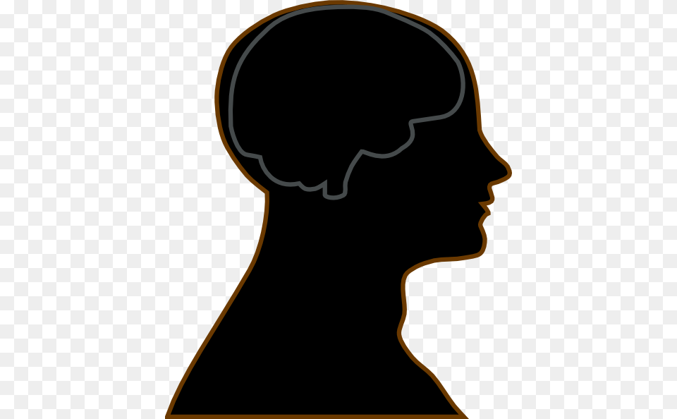 Brain Clipart Man Man With Brain Clipart, Silhouette, Body Part, Face, Head Free Transparent Png