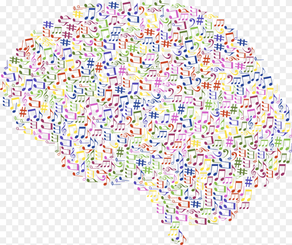 Brain Clipart Music Music Brain, Pattern, Blackboard, Art Free Transparent Png