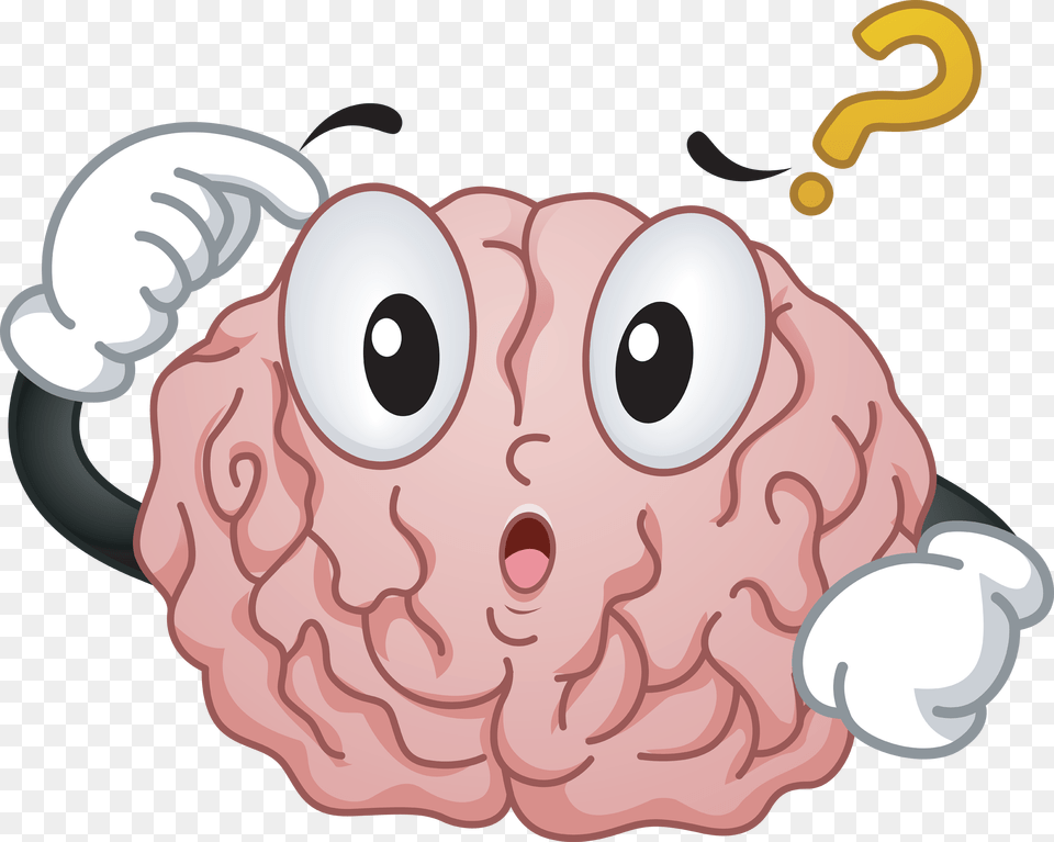 Brain Clipart Tumblr Transparent Brain With A Question Mark, Baby, Person, Cream, Dessert Png Image