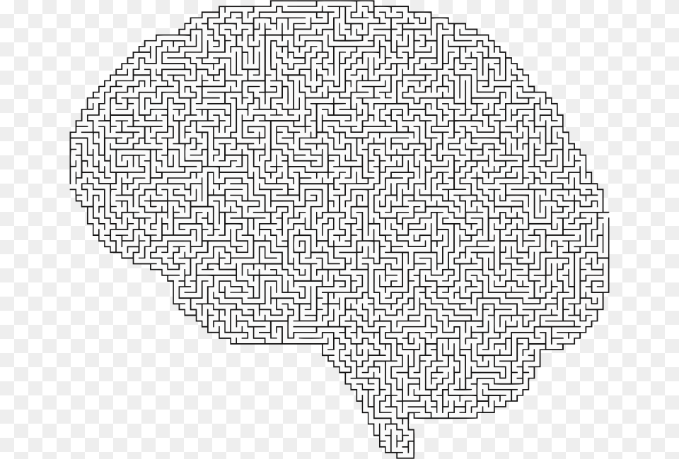 Brain Cranium Head Psychology Skull Think Thought Brain Maze, Qr Code Free Png