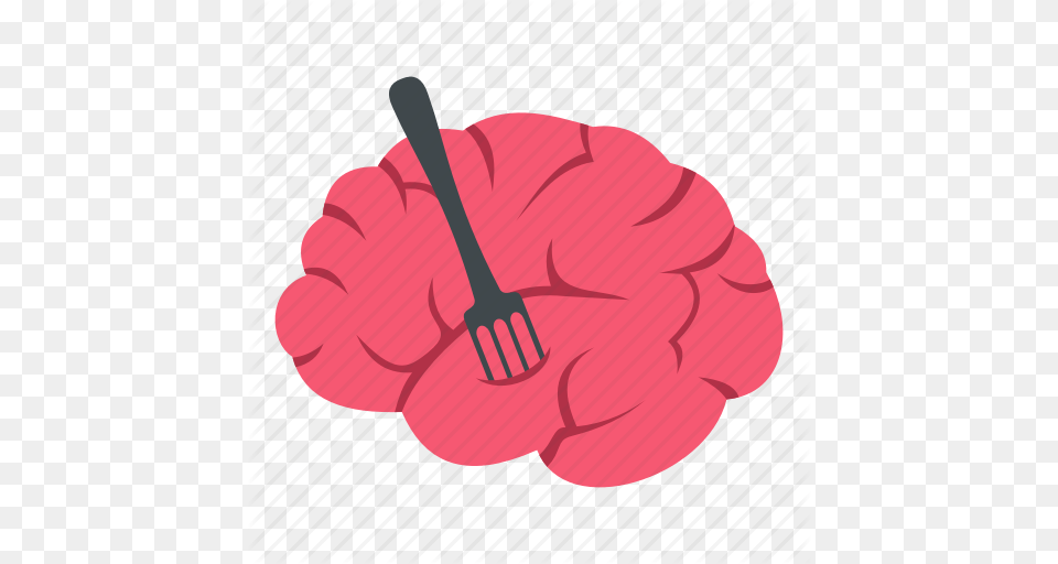 Brain Food Fork Intelligence Knife Mind Zombie Icon, Cutlery, Animal, Mammal, Pig Free Transparent Png