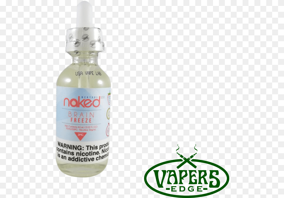 Brain Freeze By Naked 100 Eliquid Glass Bottle, Lotion, Cosmetics Free Transparent Png