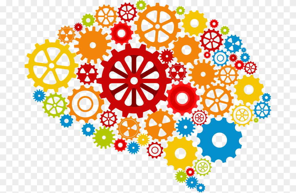 Brain Gears Clip Art Aspie Adult Autism Throw Blanket, Pattern, Machine, Gear, Wheel Free Png
