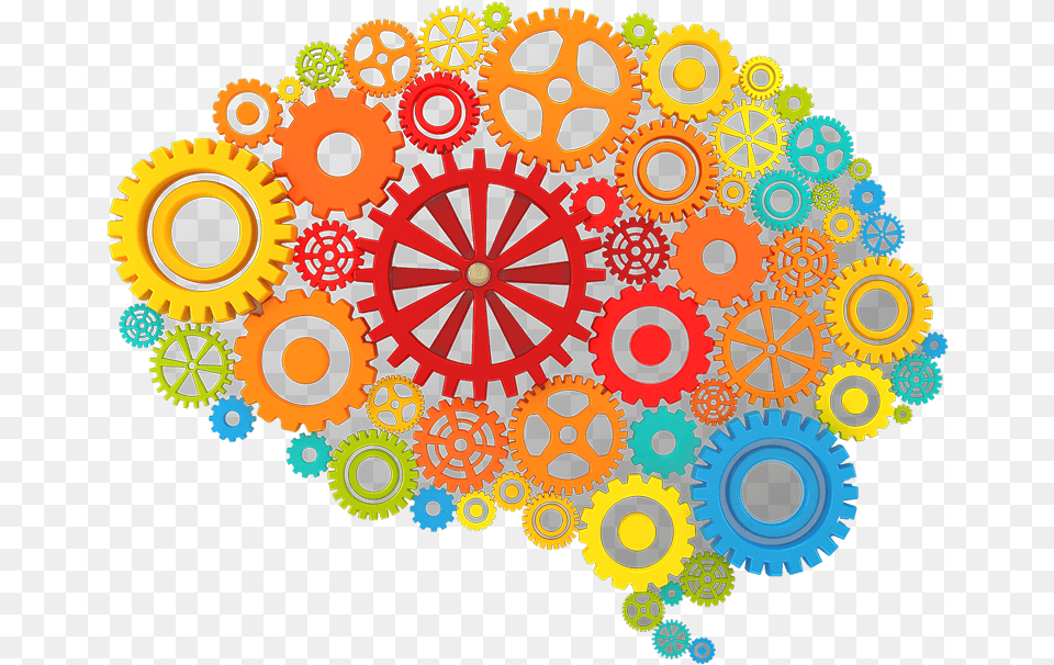 Brain Gears Icon Brain Gears, Pattern, Wheel, Art, Machine Free Png