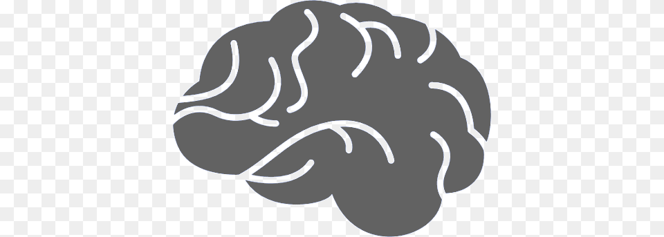 Brain Icon Brain Icon Grey, Stencil, Body Part, Hand, Person Png Image