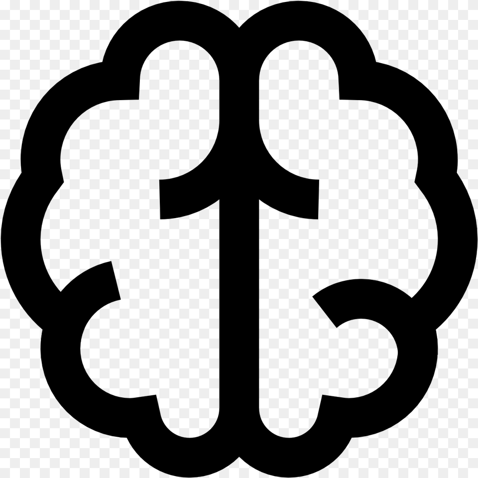 Brain Icon Gray Free Transparent Png