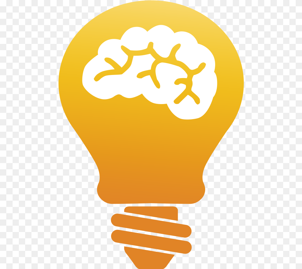 Brain Icon White, Light, Lightbulb Png