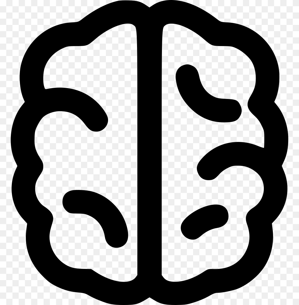 Brain Outline, Stencil, Smoke Pipe, Symbol, Sticker Png