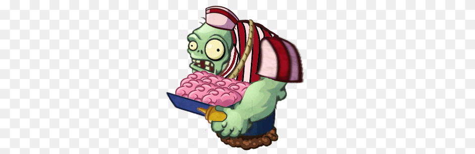 Brain Vendor Gargantuar Plants Vs Zombies Character Creator, Cream, Dessert, Food, Ice Cream Free Png Download