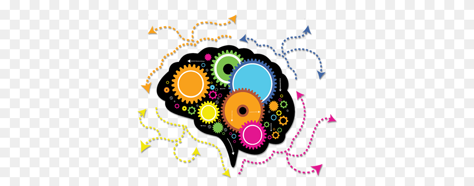 Brain With Gears, Art, Graphics, Pattern, Floral Design Png