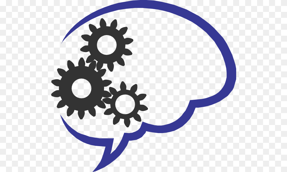 Brain With Gears, Machine, Gear, Animal, Fish Png Image