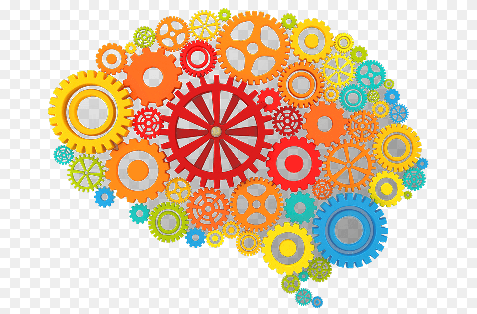 Brain With Gears Clipart Clip Art Images, Graphics, Pattern, Machine, Wheel Png