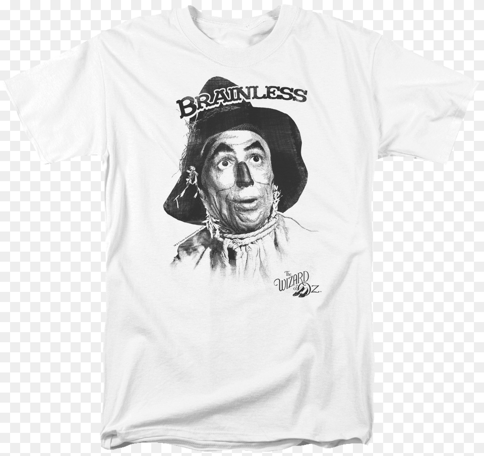 Brainless Scarecrow Wizard Of Oz T Shirt Wizard Of Oz Brainless Character, Clothing, T-shirt, Face, Head Free Png