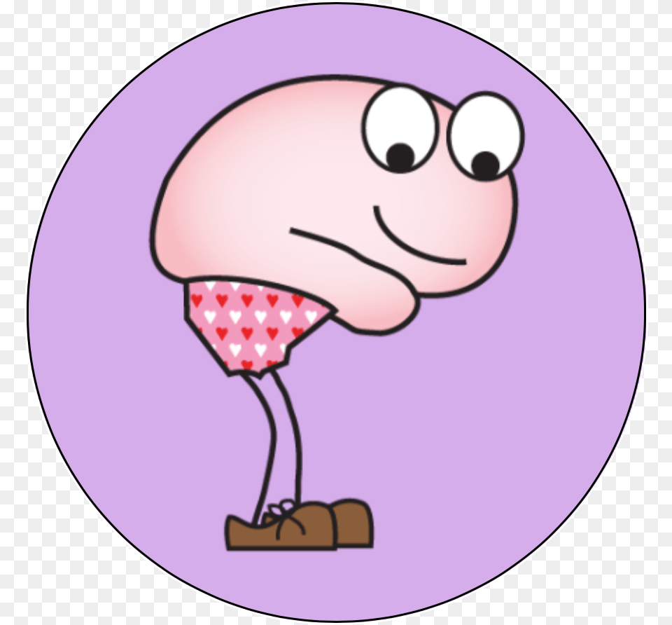 Brains In Briefs Glia, Disk, Cartoon, Balloon Free Png Download