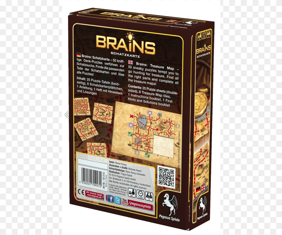 Brains Treasure Map Board Game, Qr Code Png